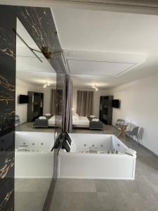 TV a/nebo společenská místnost v ubytování B&B Casa Giulivo 1 Pantanagianni