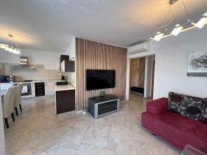 Kuchyň nebo kuchyňský kout v ubytování Ana Exclusive Apartments