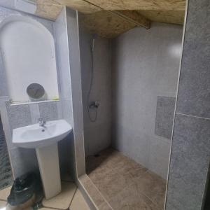 a bathroom with a sink and a shower at veranda in Vanadzor