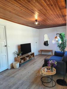 Μια τηλεόραση ή/και κέντρο ψυχαγωγίας στο Casa Rural Xures Lobios