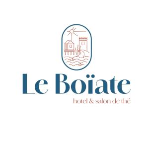 a logo for a hotel salon dieffenhof at Hôtel Le Boïate in Arès