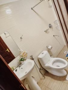 Koupelna v ubytování Jay's apartment