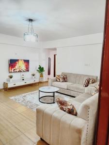 Posezení v ubytování Jay's apartment