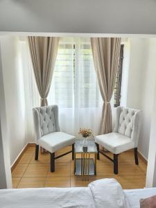 Posezení v ubytování Jay's apartment + 1 fotografie