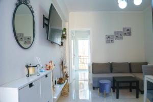 TV a/nebo společenská místnost v ubytování Stela apartament