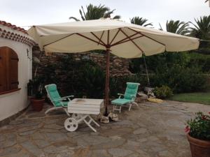 A garden outside Appartamento Caty