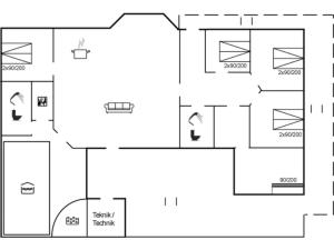 Půdorys ubytování Holiday Home Billing - 11km from the sea by Interhome