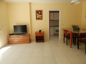 TV a/nebo společenská místnost v ubytování Les Pites I 2n 2a Bonito apartamento con terraza