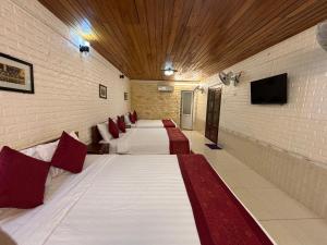 TV a/nebo společenská místnost v ubytování Red House Homestay - Villa