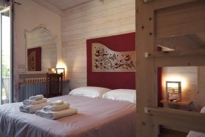Кровать или кровати в номере Villa Lina Bed&Breakfast