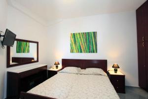 Katil atau katil-katil dalam bilik di Stegadi Apartments Sikinos
