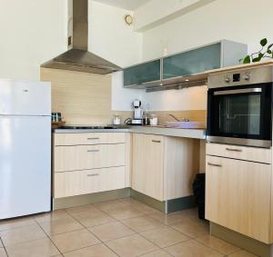 Kuchyň nebo kuchyňský kout v ubytování Superbe Appartement avec vue sur le Lac du Bourget