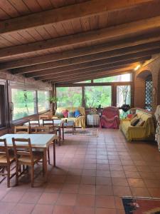 Posezení v ubytování B&B Arcadia