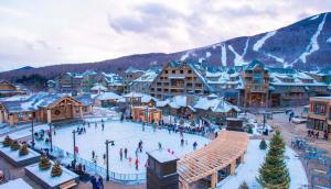 343 Studio NATIONAL 3rd Floor Pool & Mountain Views By Stowe Mountain Rentals v zimě