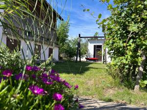 Vonkajšia záhrada v ubytovaní Nest Apartman