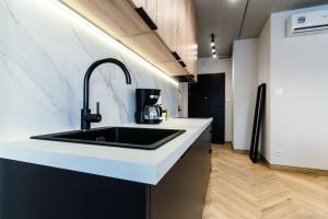 Køkken eller tekøkken på Apartamenty I SORAU