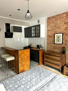 Kuchyň nebo kuchyňský kout v ubytování Apartamenty ToTuGdynia 7