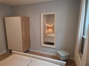 Postel nebo postele na pokoji v ubytování Haus am Markt + 9 fotografií