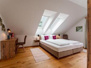 Ένα ή περισσότερα κρεβάτια σε δωμάτιο στο Ski Nature Apartment Lungau Top 18