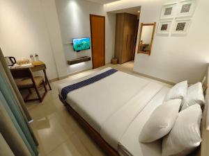 TV a/nebo společenská místnost v ubytování Hotel Nandini