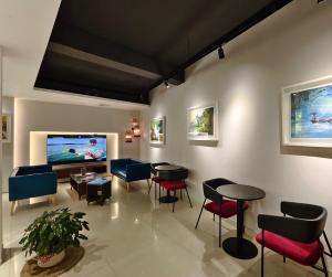 Posezení v ubytování Hotel Nandini