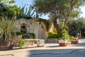 A garden outside Hotel Aeollos