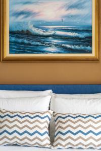 Postel nebo postele na pokoji v ubytování Ocean Apartment