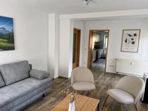 Posezení v ubytování Famielienapartment An der Forellenschänke
