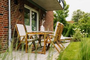 Zahrada ubytování Küsten Suite de See - Suite 1 direkte Deichlage, Terrasse, 53qm