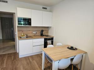 Kuchyň nebo kuchyňský kout v ubytování Apartment - O2 Arena Prague with parking