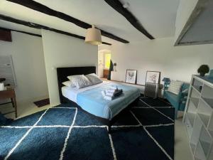 Postel nebo postele na pokoji v ubytování Le Belvertine - En-suite chambre d'hote