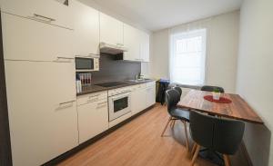 Η κουζίνα ή μικρή κουζίνα στο Bodensee Apartments