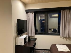 TV a/nebo společenská místnost v ubytování HOTEL LiVEMAX BUDGET Amagasaki