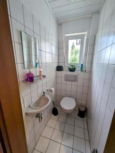 Ένα μπάνιο στο Ferienhaus Köster