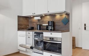 Kuchyň nebo kuchyňský kout v ubytování Baltischer Hof Apartment 22