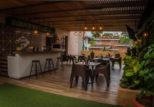 Restaurace v ubytování Hotel Lomas 10 Medellin