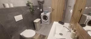 Koupelna v ubytování Laura Apartman & private parking + 11 fotografií