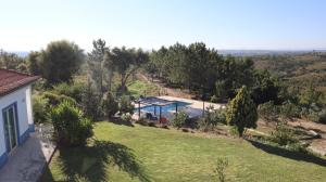 an aerial view of a house with a garden at Casa Azul in Vila de Rei