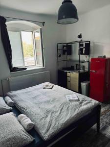Kuchyň nebo kuchyňský kout v ubytování Apartman Kryštof