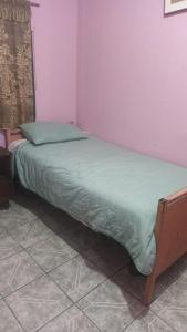 Postel nebo postele na pokoji v ubytování Hospedaje Barato Mi Casita de Colores