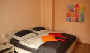 
Ein Bett oder Betten in einem Zimmer der Unterkunft Freizeithof Hildesheimer Börde
