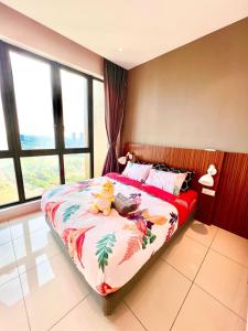 Postel nebo postele na pokoji v ubytování Legoland-Happy Wonder Suite,Elysia-8pax,100MBS