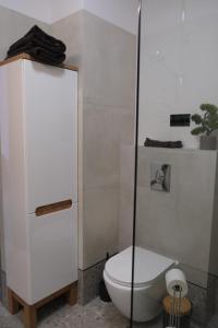 Łazienka w obiekcie Apartments Space and More, Dmowskiego - 20 minut do RYNKU, Self Check-In 24H, Parking