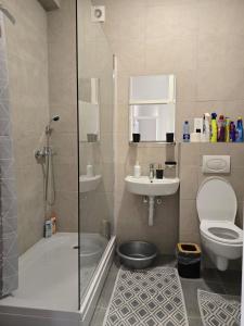 Koupelna v ubytování Apartman Nur