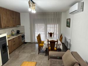 Kuchyň nebo kuchyňský kout v ubytování Vila Stefanoski