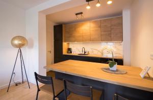 Kuchyň nebo kuchyňský kout v ubytování Brand new apartment in Dubrovnik