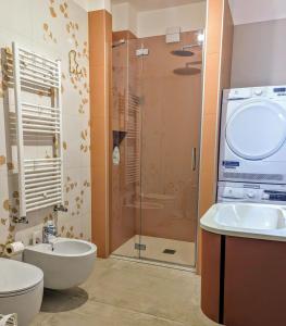 Koupelna v ubytování Casa Fontanarosa