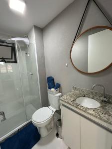 Koupelna v ubytování SP Expo Apto 4 pessoas