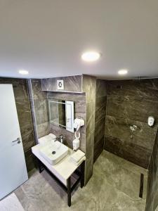 Koupelna v ubytování Hotel Alion21