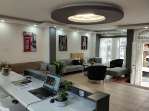 Posezení v ubytování Saklı kosk butık otel